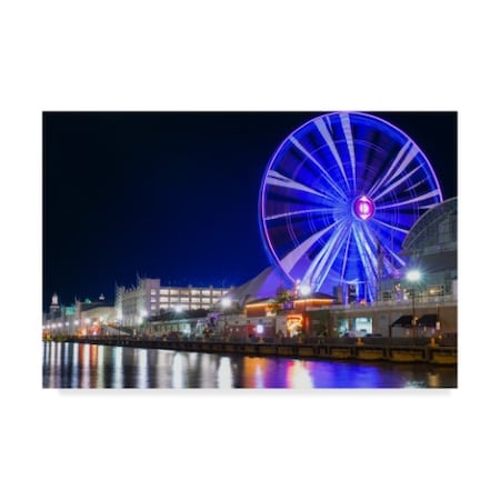 NjR Photos 'Light Wheel' Canvas Art,16x24